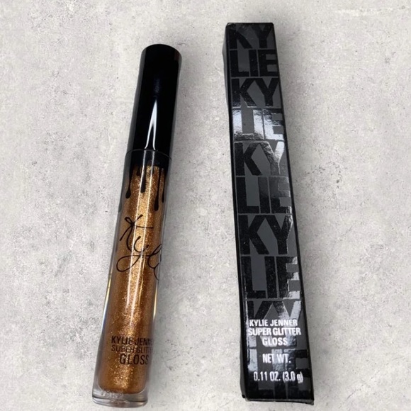 New Kylie Cosmetics Super Glitter Gloss in Glamour, Full Size by Kylie Jenner💋 - Picture 4 of 6